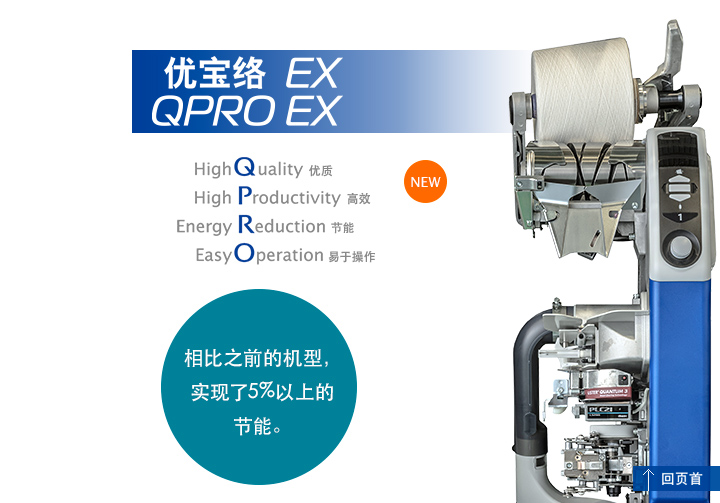 优宝络 EX PROCESS CONER II QPRO EX 相比之前的机型，实现了5%以上的节能。